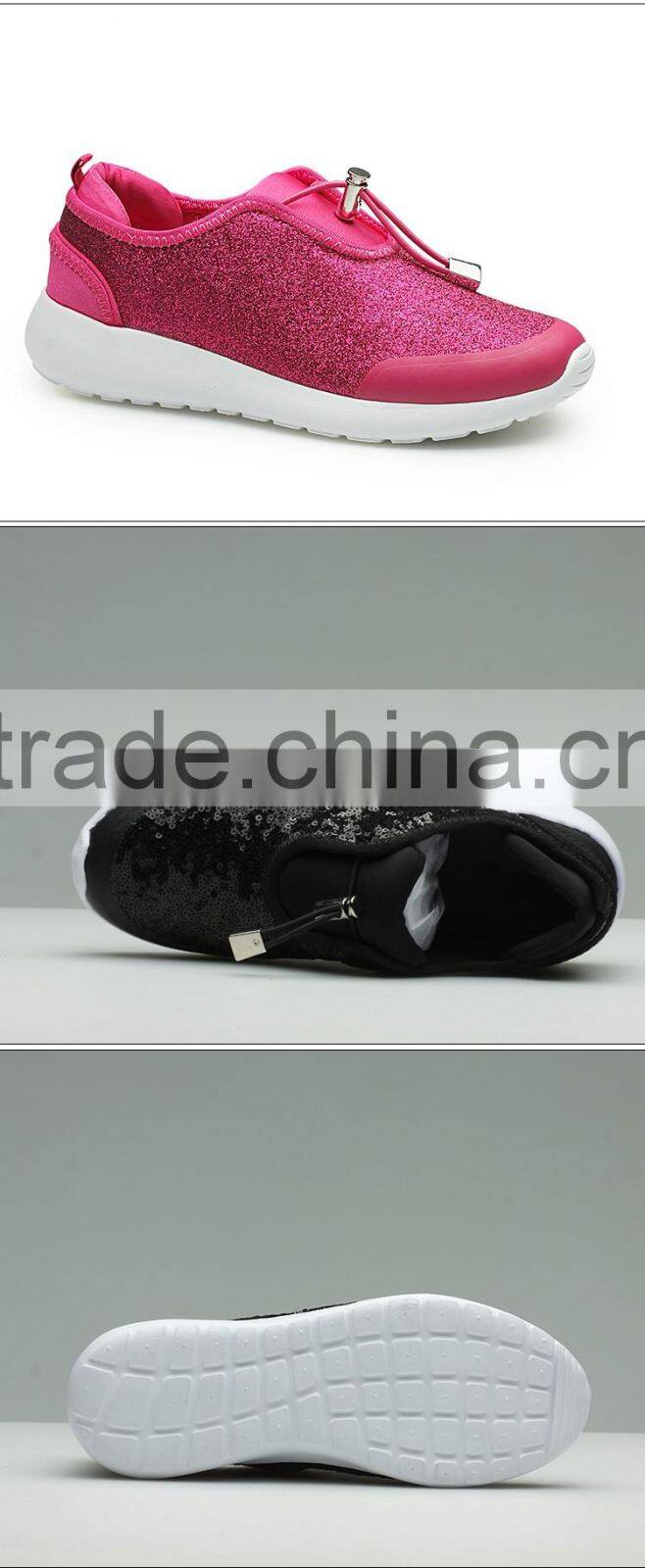 Glitter material shoes women fashion shoes