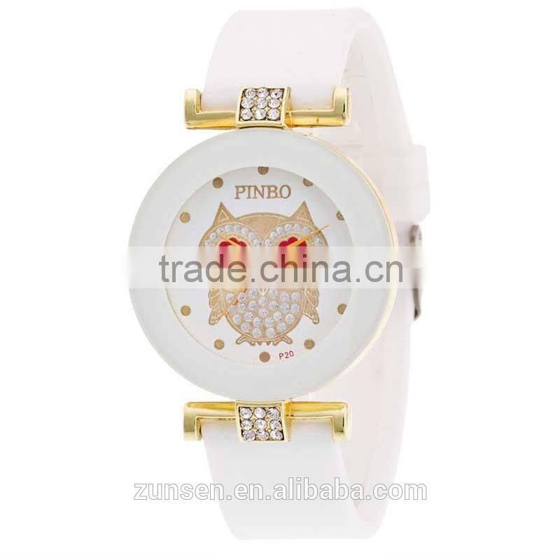 2016 New Brand Dress Casual Clock Female Relogio Watch Diamond Wristwatches Luxury Quartz Women Silicone Dress Watches