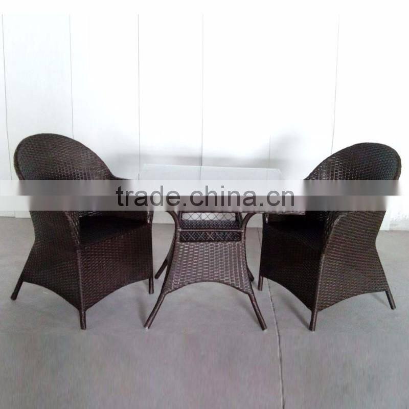 outdoor furniture for garfen coffee shop stackable leisure rattan wicker table chairs YPS011