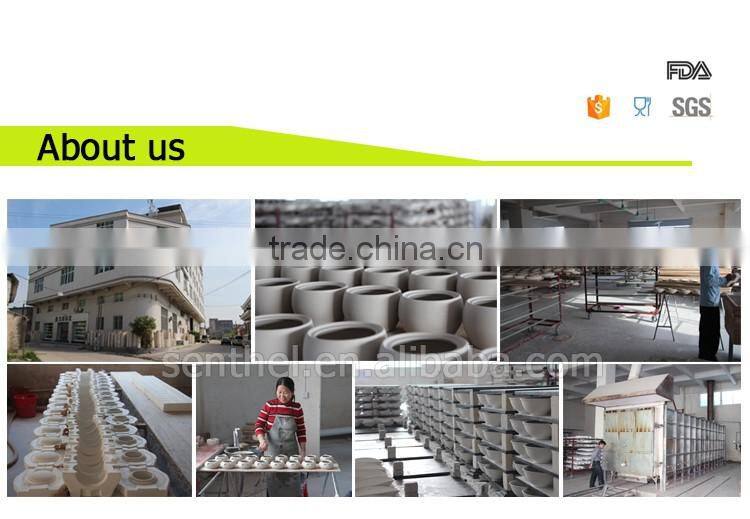 White ceramic dinner division fan shape round plate for home restaurant