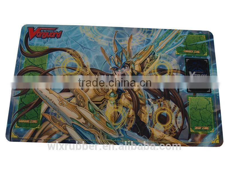 Custom rubber cloth sublimation gamemat/ game mouse mat