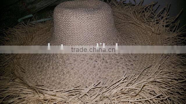 2015 New Arrival top quality floppy straw caps with colorful body