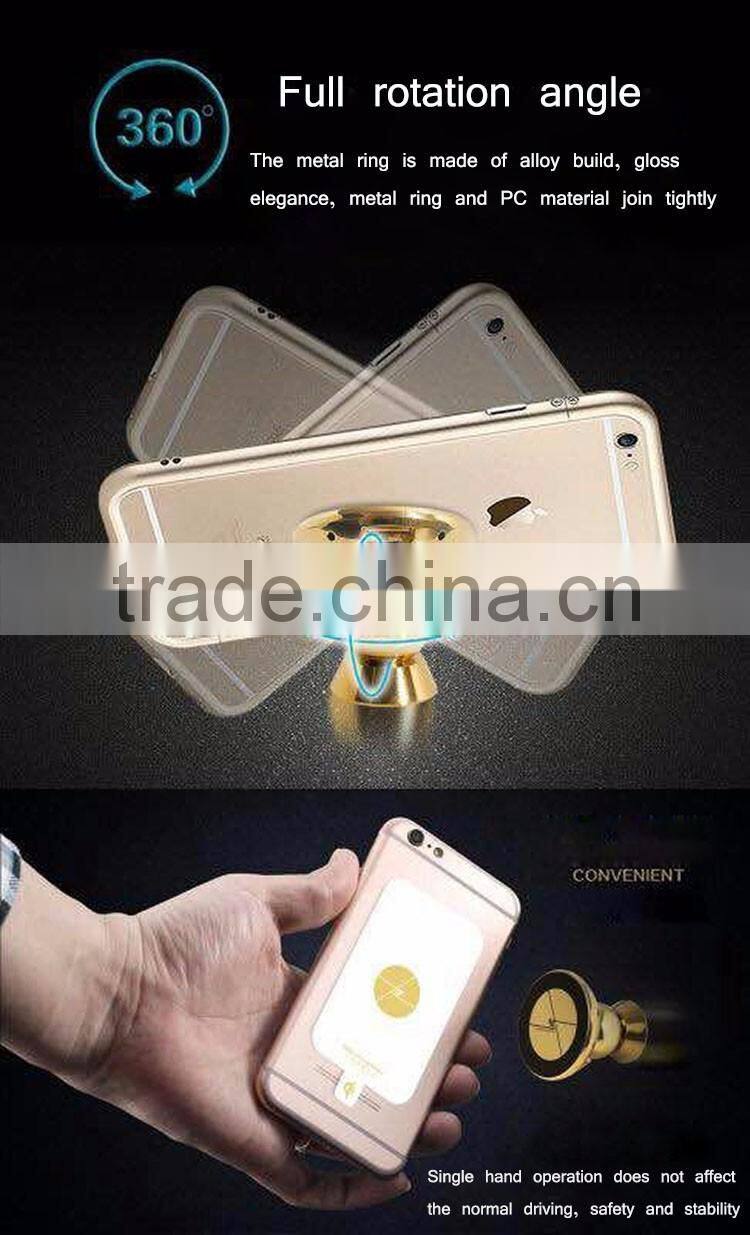 2016 Quick Charge QI Standard Strong Magnet Auto Adsorption Wireless Charger Metal In-Car Holder
