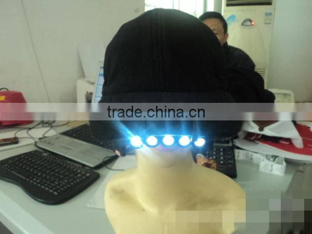 5 LED Clip On Light Super Bright Hands Free Head Torch Camping