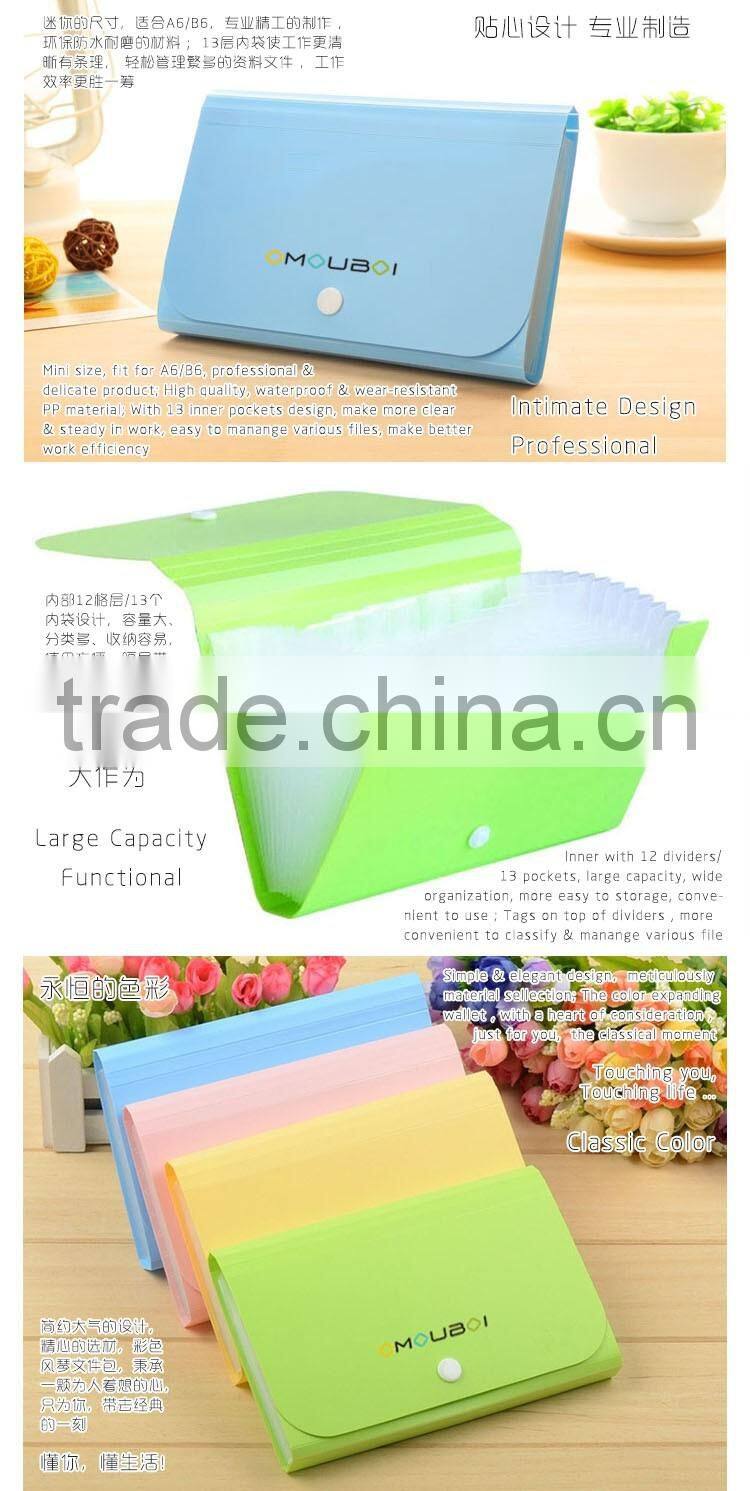 2016 new design custom file folder briefcase