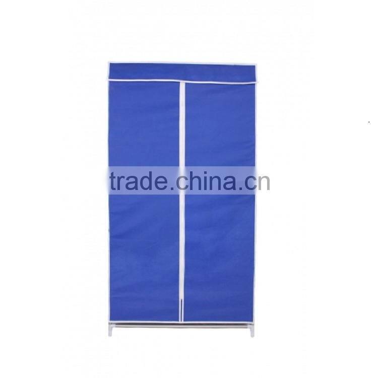 folding non-woven fabirc simple steel canvas wardrobe