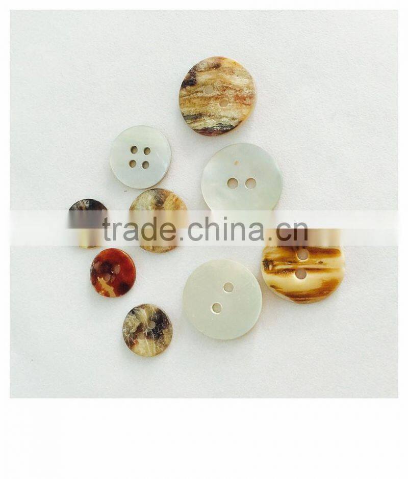 Made in China high quality 2 hole shell buttons for fashion garments such as silk shirt/blouse (#S10001)