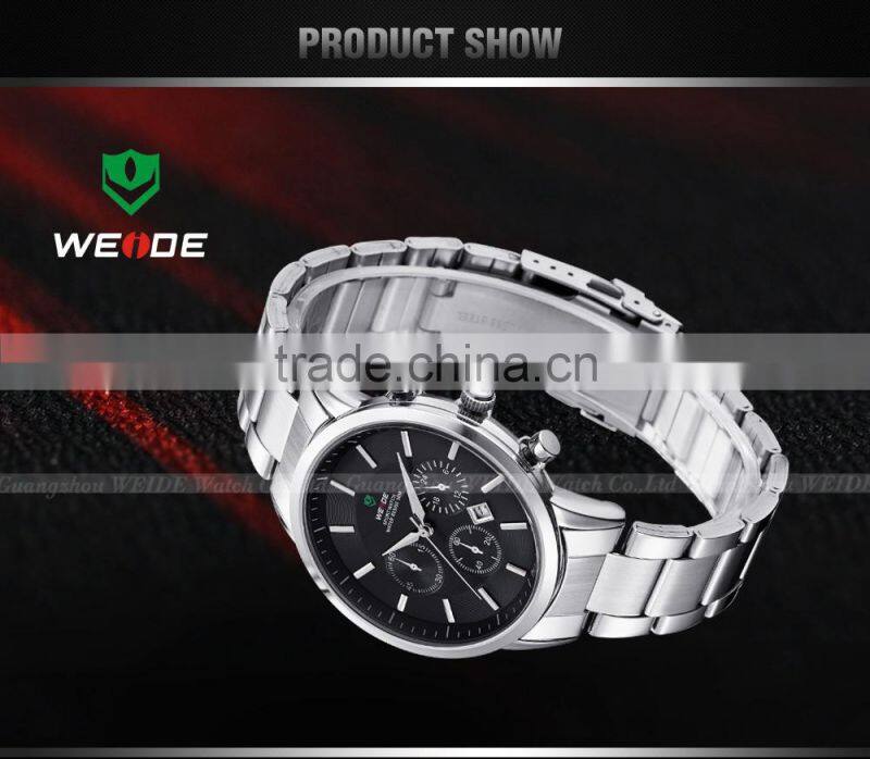 Alibaba Express Fashionable Hot Selling WEIDE Stainless Steel Band Men Sport Watches