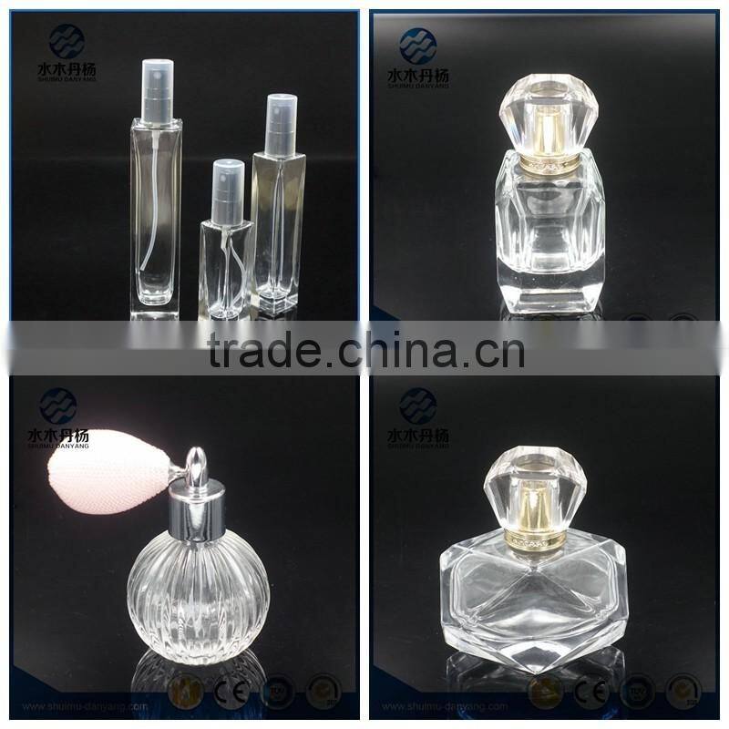 100ml clear personal care glass luxury perfume bottle