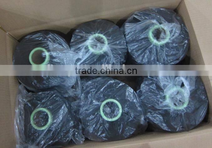 hangzhou supplier dty 100D/36F polyester yarn semi-dull dope dyed black