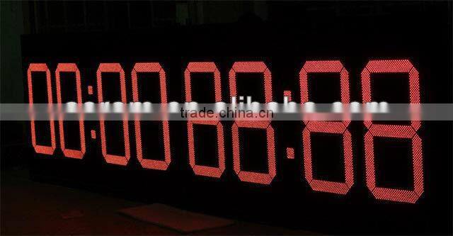 Outdoor led electronic scoreboard,led digital scoreboard/led perimeter digital clock display/Shenzhen led glow board