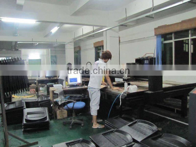 Electronic advertising plastic tray