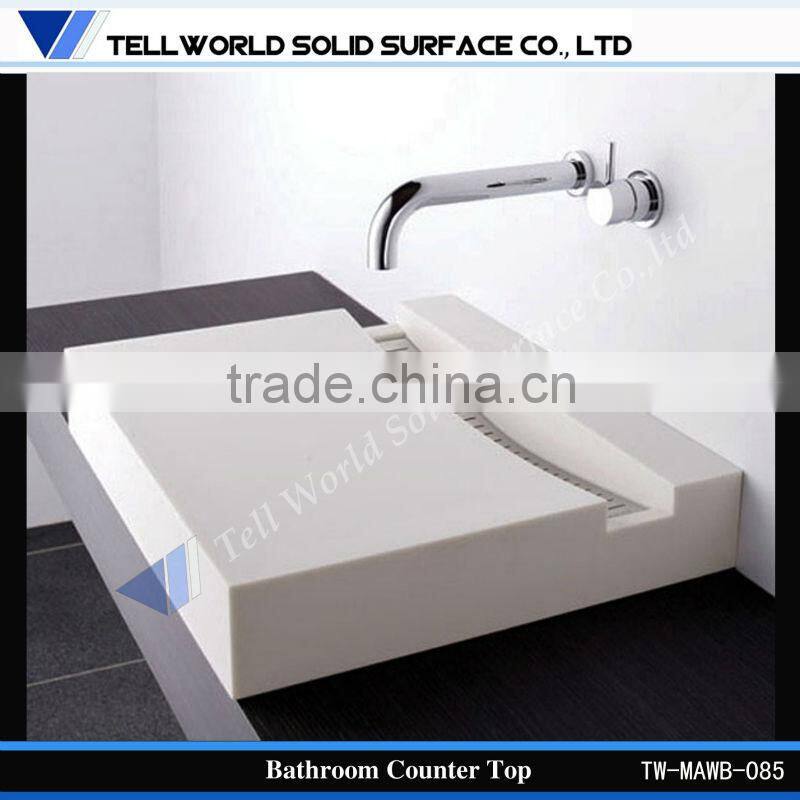 European standard wash basin countertop rectangular wash basin