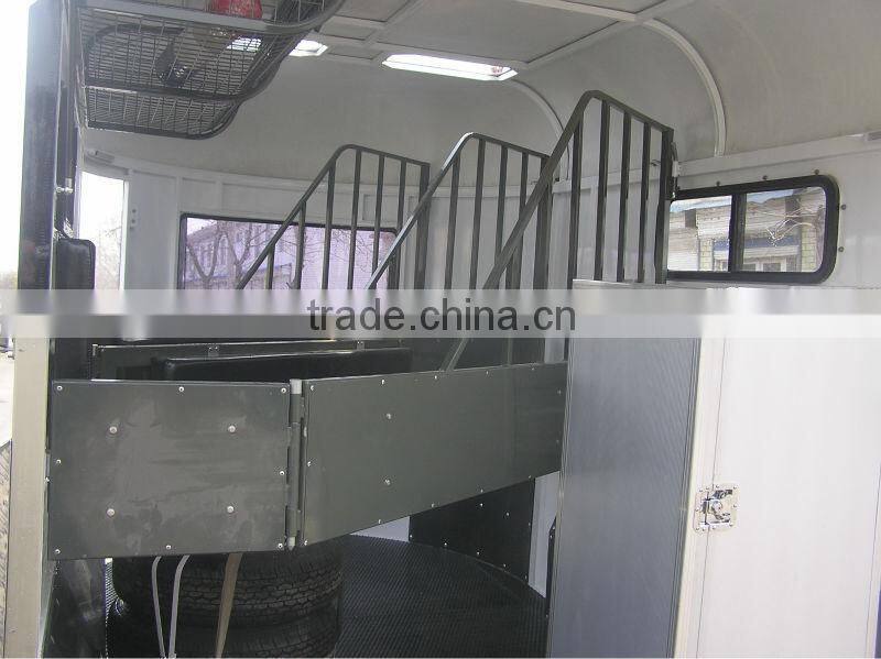 2 horse angle load standard horse trailers with toolbox fridge