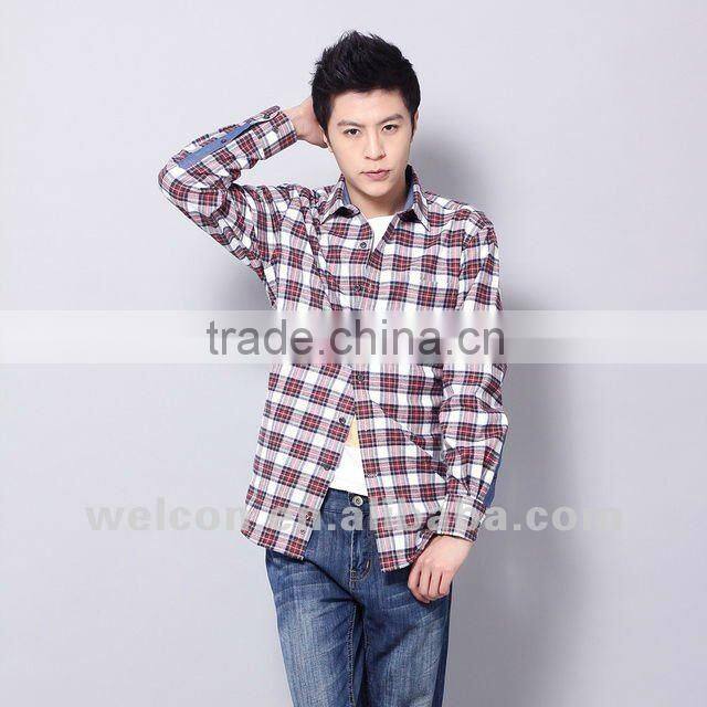 Latest 100% cotton city leisure long sleeve fashion classic casual men's shirts