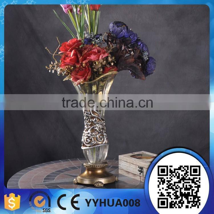 Wholesale factory high quality products table decoration high heel resin flower vase