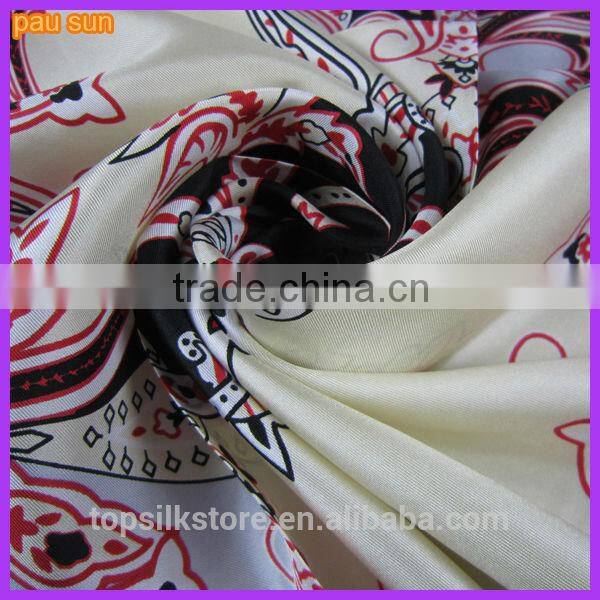 latest silk scarf printing 90x90