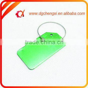 2015 Wholesale Stylish aluminum silver color Airplane Luggage Tags