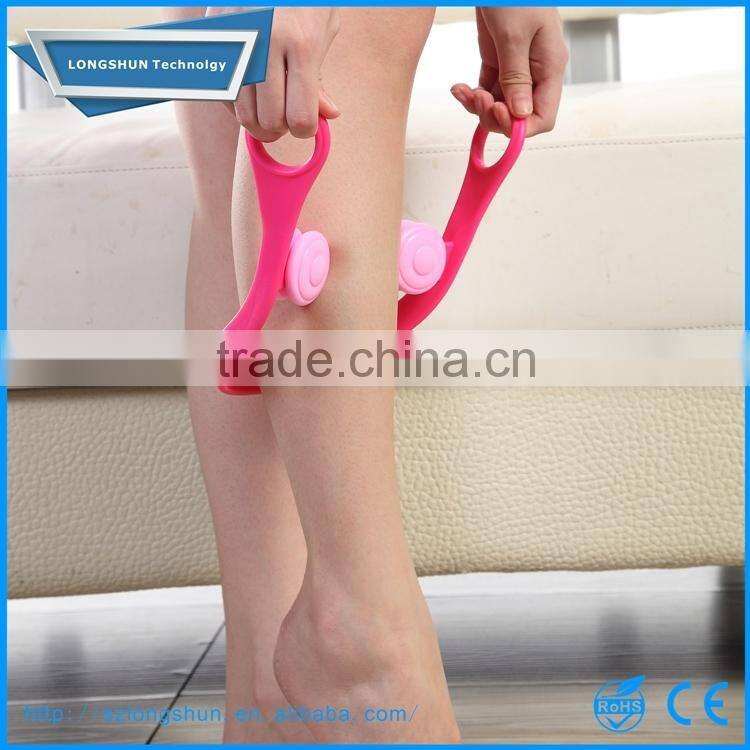 U-Shape Plastic leg massager,pedicure thighs and legs roller massager