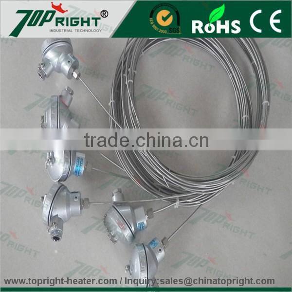 topright Armored Furnace,Bolier, Oven Thermocouple Temperatur Sensor with Angle Design for Special Applicaiton