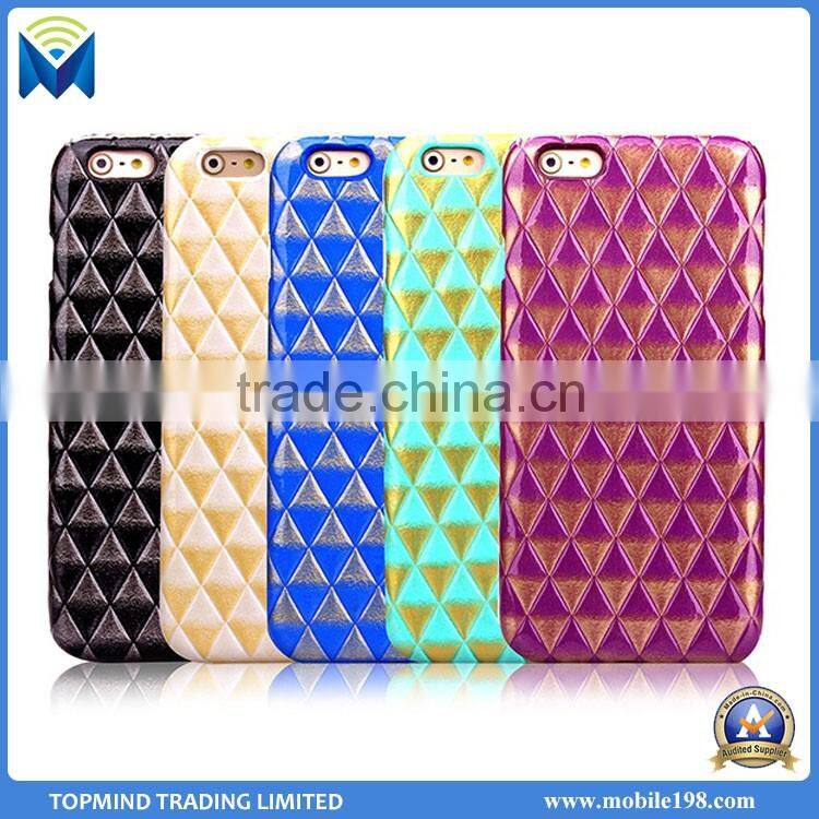 Durable Cell Phone Cases Quilted Pattern PC Case for iPhone 6/ 6S/ 6Plus/ 6S Plus