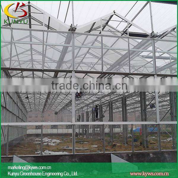 Venlo roof type greenhouse supply backyard greenhouse