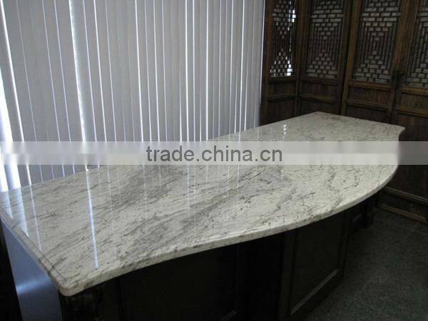 Natural Polished River White Granite Kitchen Countertop