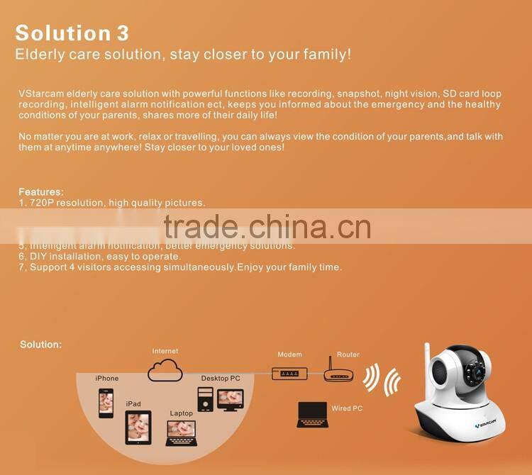 VStarcam easy setup 960P resolution 1.3MP IR cut pan tilt two way audio ip camera 1.3
