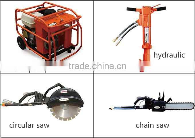 Firefighting equipment broken equipment hyraulic steering circular saw