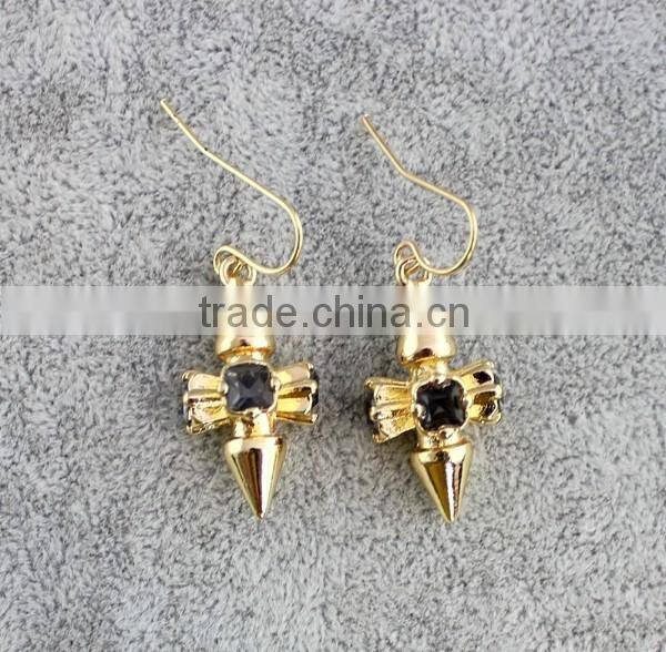 latest brooch flower design rhinestone brooch pin gold/silver fancy brooch