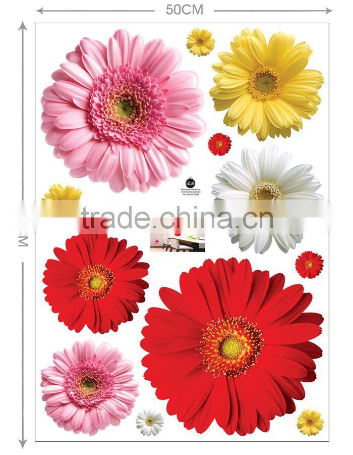 Home Decor PVC Sunflower Stickers Sunflower Sticker Designs