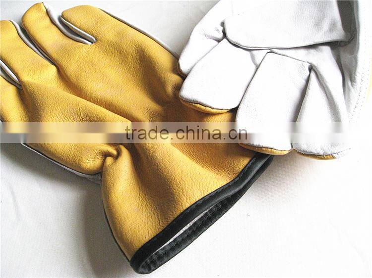 Grain Pigskin Leather High Impact Protective Gloves
