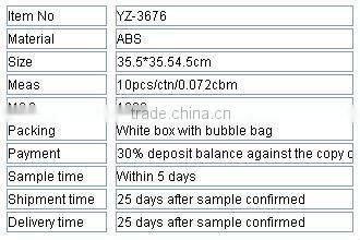 14 inch White Color Photo Frame Wall Clock YZ-3676B