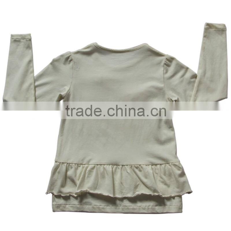 new brand print t-shirts girls long sleeve roupa infantil princess children cartoon clothing kids wear nova 05