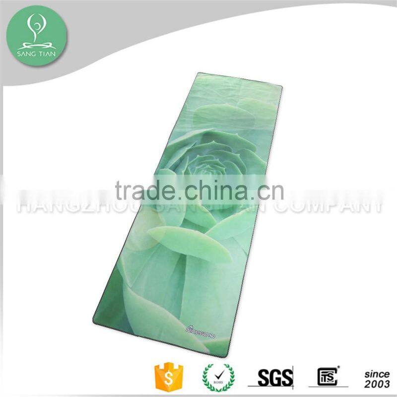 Yoga sports protective printed microfiber yoga towel for travel or camping