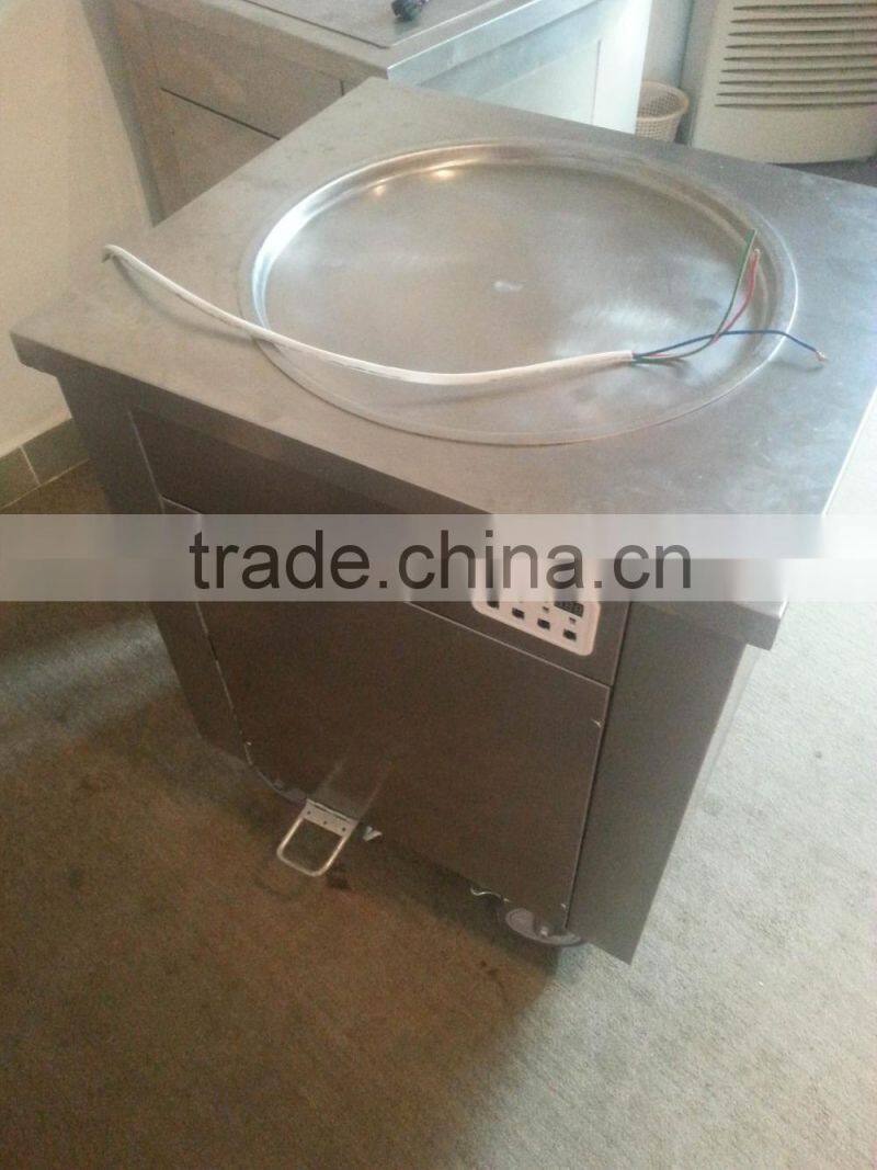 2015 New stainless steel roll fry ice cream machine ice cream fried machine thailand fry ice cream machine