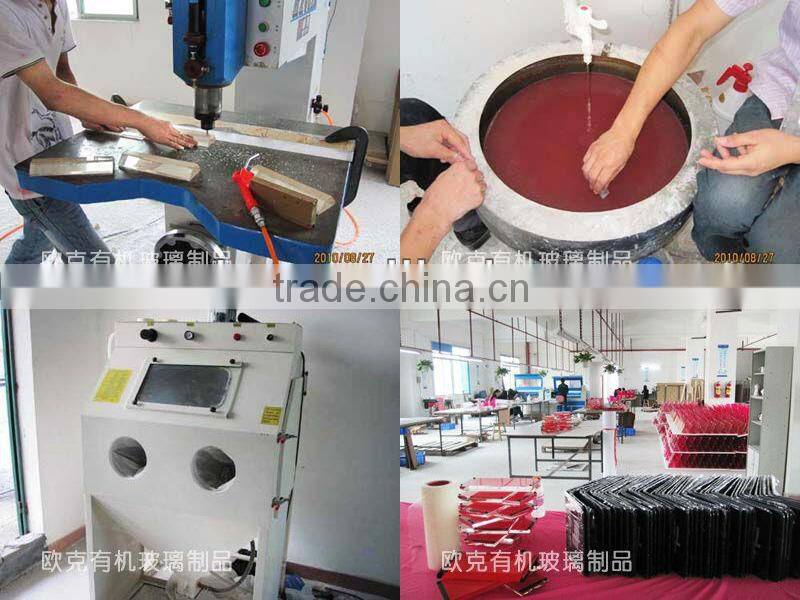 Acrylic modern colored kitchen ceramic knife block set