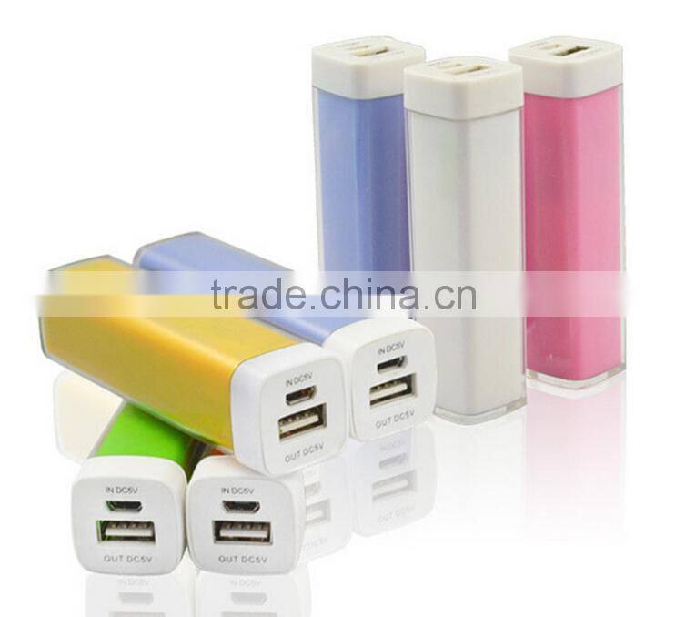 2015 Best Selling Products Lipstick Power Bank 2600mah