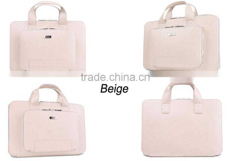 BUBM 2016 Portable Bag For Macbook Air 12 PU Leather Case Bag For Apple For Macbook 12" coffee color