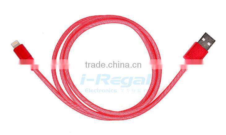 High Quality fish net USB Data Sync Charging Cable for All Smartphone