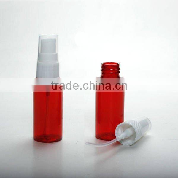 Spray cap PET bottle 30ml Red Clear