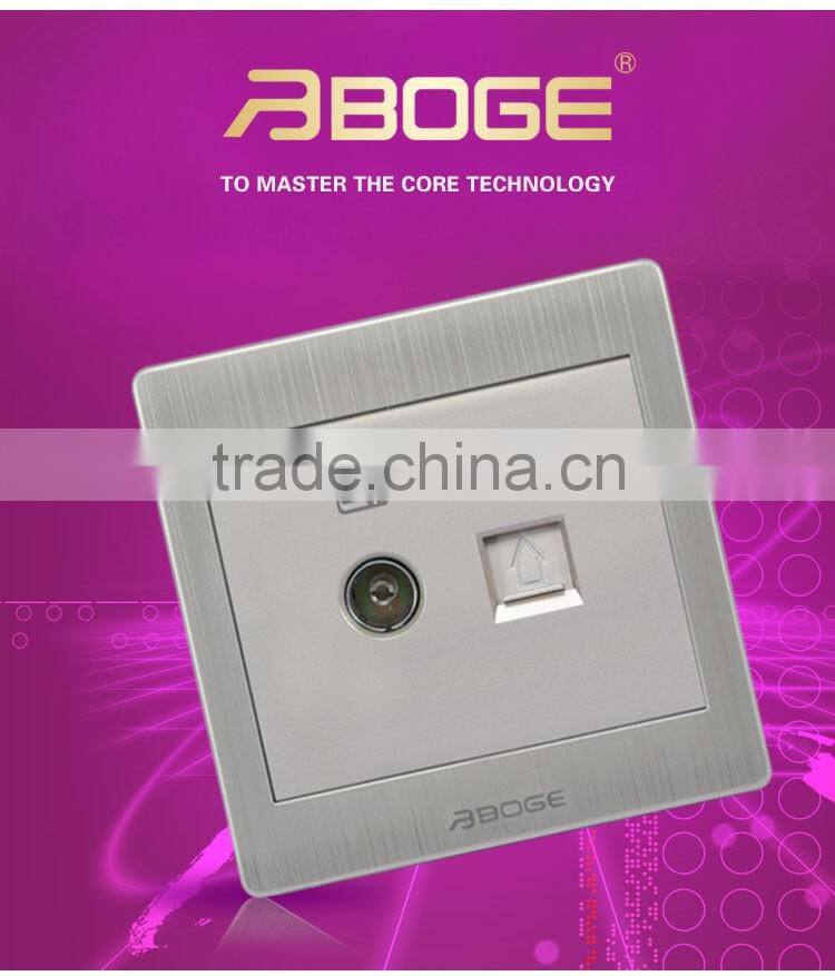 television socket and telephone socket stainless steel