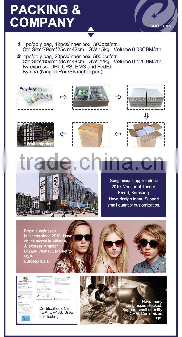 Stocked Colorful Mirrored Small MOQ Laser Logo Pilot Sample for free Fashion Custom logo Sunglasses Mens