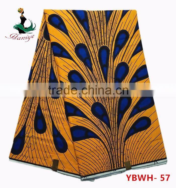 2016 African Wax print fabric hot selling ankara super wax hollandais