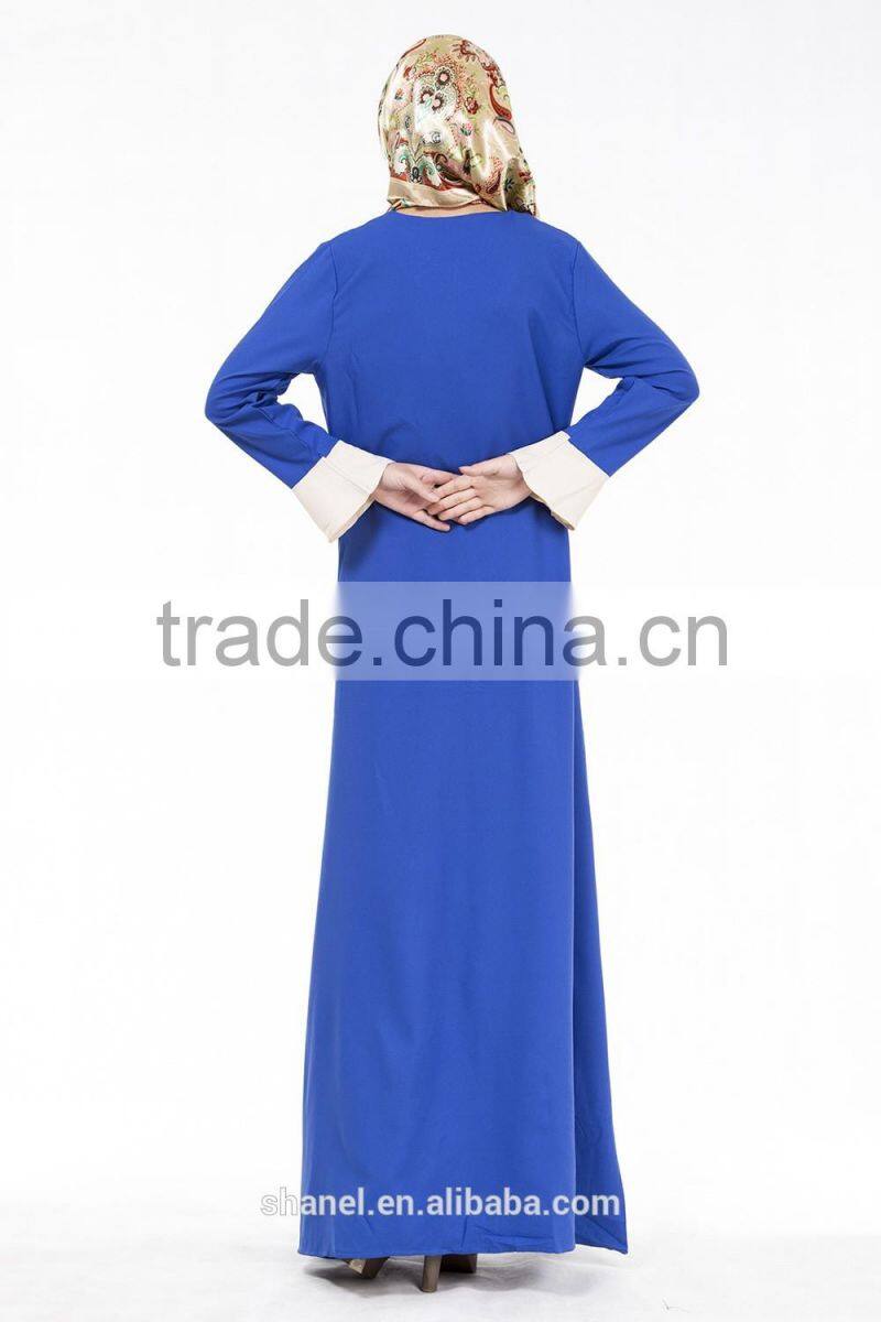 2016 new muslim abaya long dress flare sleeve islamic women clothing