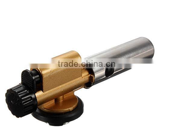 Electronic Ignition Copper Flame Butane Gas Burner Gun Maker Torch Lighter For Outdoor Camping Picnic Cooking Welding Equipment