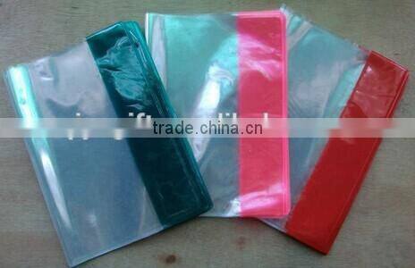 wholesale colorful transparent exercise pvc book cover
