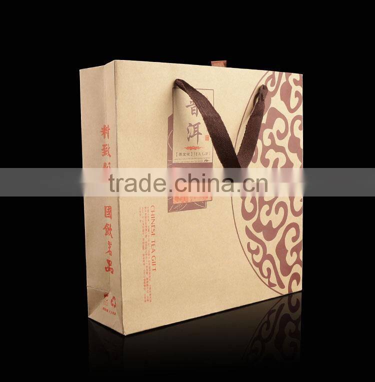 China wholesale new handmade recycled printed paper bag for tea