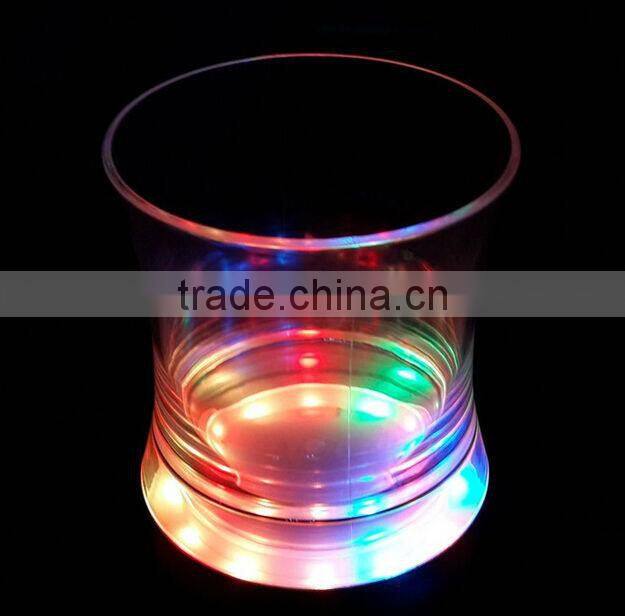 New designed plastic acrylic led ice bucket for bar, KTV