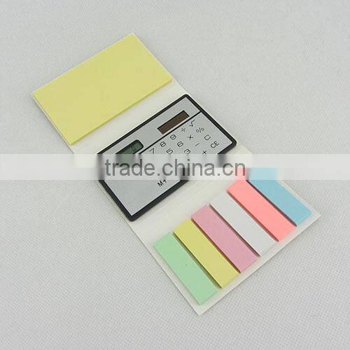 Colorful and Neon Sticky Notepad Set with Calculator